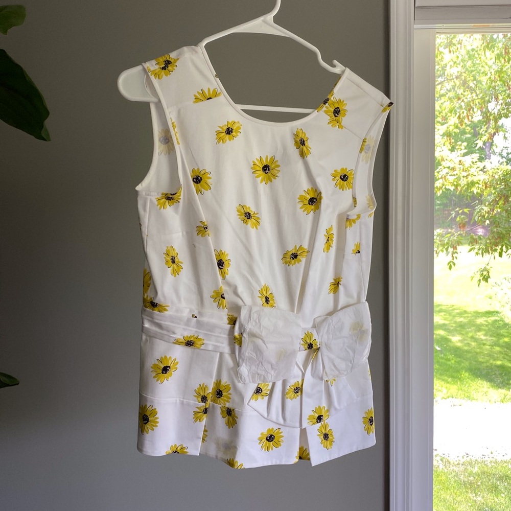 kate spade | NWT Daisy Dot Bow Peplum Top
